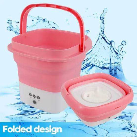 Foldable Mini Washing Machine | Travel + Baby Clothes Washer | Space Saving