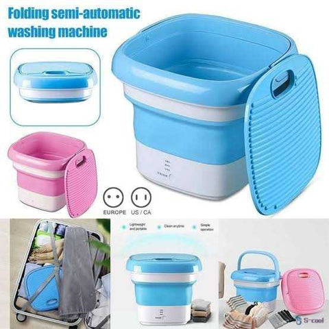 Foldable Mini Washing Machine | Travel + Baby Clothes Washer | Space Saving