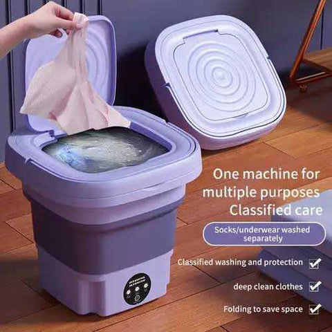 Foldable Mini Washing Machine | Travel + Baby Clothes Washer | Space Saving