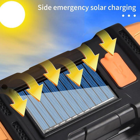 2 in1 Rechargeable Solar Charging LED Double Sided Handy Heavy Bulb Light