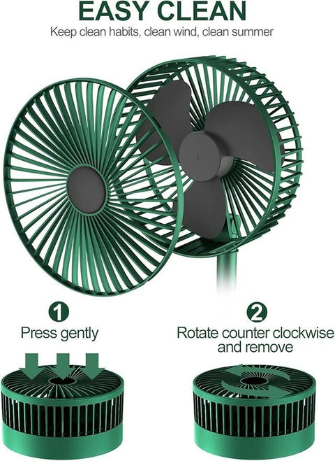 None Rechargable Portable Electric Mini Fan Foldable Telescopic Fan